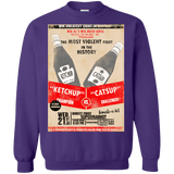 Sweatshirts Purple / S Ketchup vs Catsup Crewneck Sweatshirt