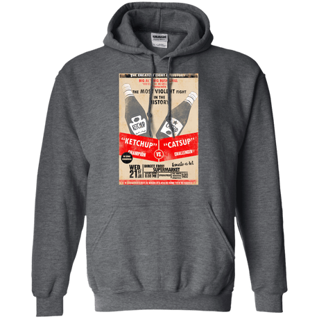 Sweatshirts Dark Heather / S Ketchup vs Catsup Pullover Hoodie