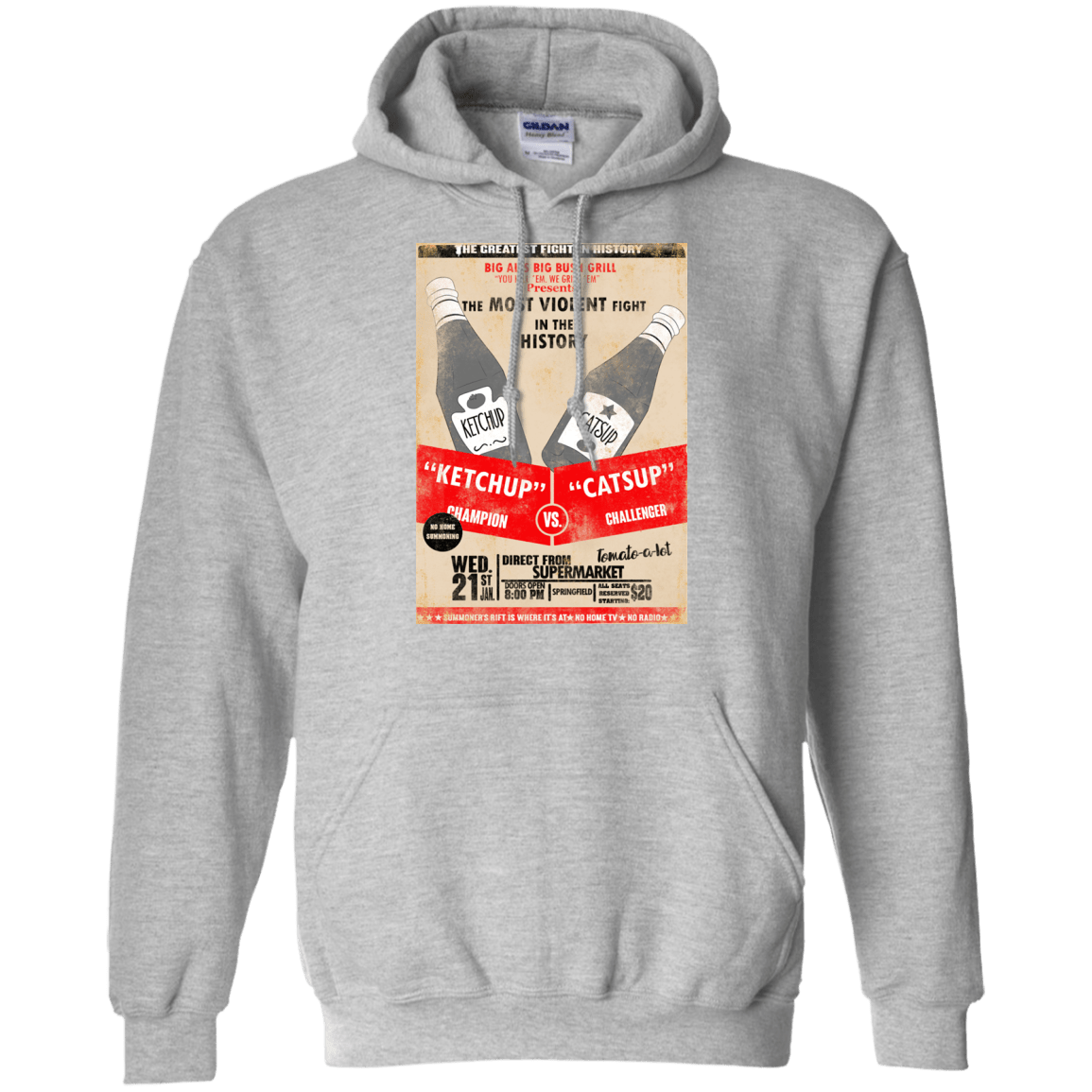 Sweatshirts Sport Grey / S Ketchup vs Catsup Pullover Hoodie