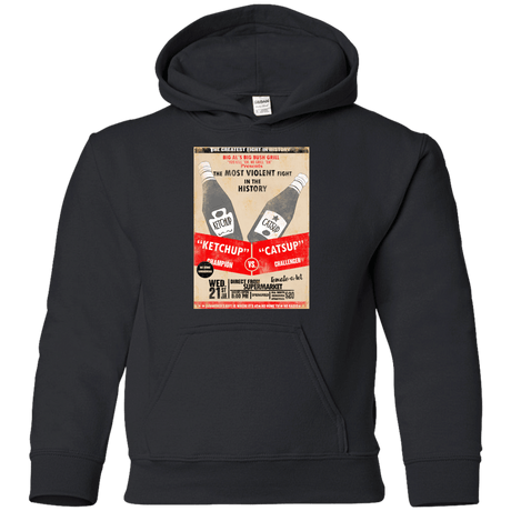 Sweatshirts Black / YS Ketchup vs Catsup Youth Hoodie