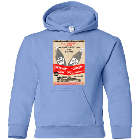 Sweatshirts Carolina Blue / YS Ketchup vs Catsup Youth Hoodie
