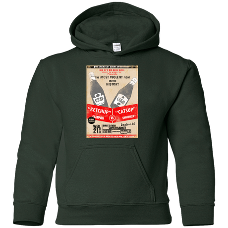 Sweatshirts Forest Green / YS Ketchup vs Catsup Youth Hoodie