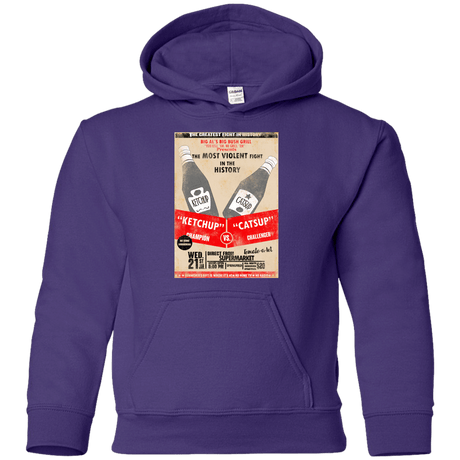 Sweatshirts Purple / YS Ketchup vs Catsup Youth Hoodie