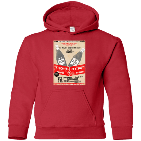 Sweatshirts Red / YS Ketchup vs Catsup Youth Hoodie
