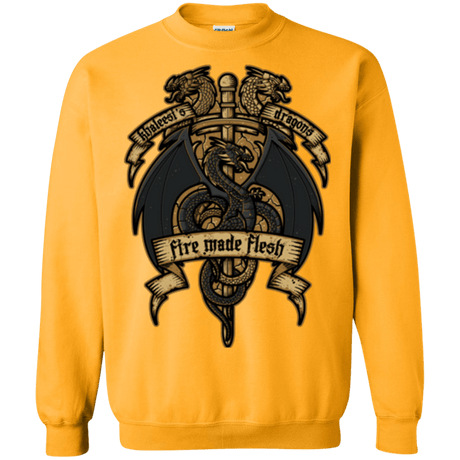 Sweatshirts Gold / Small KHALEESIS DRAGONS Crewneck Sweatshirt