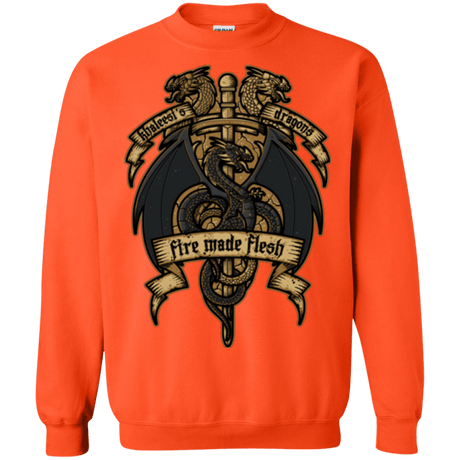 Sweatshirts Orange / Small KHALEESIS DRAGONS Crewneck Sweatshirt