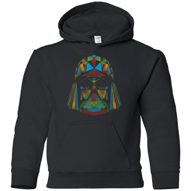 Sweatshirts Black / YS Kharmazero dark side of the polygons on black Youth Hoodie