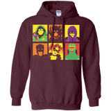 Sweatshirts Maroon / Small Kick Ass pop Pullover Hoodie