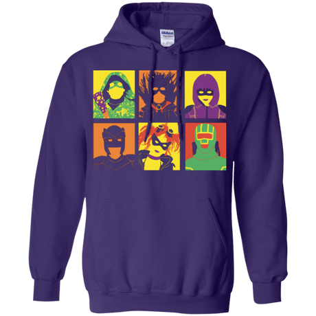 Sweatshirts Purple / Small Kick Ass pop Pullover Hoodie