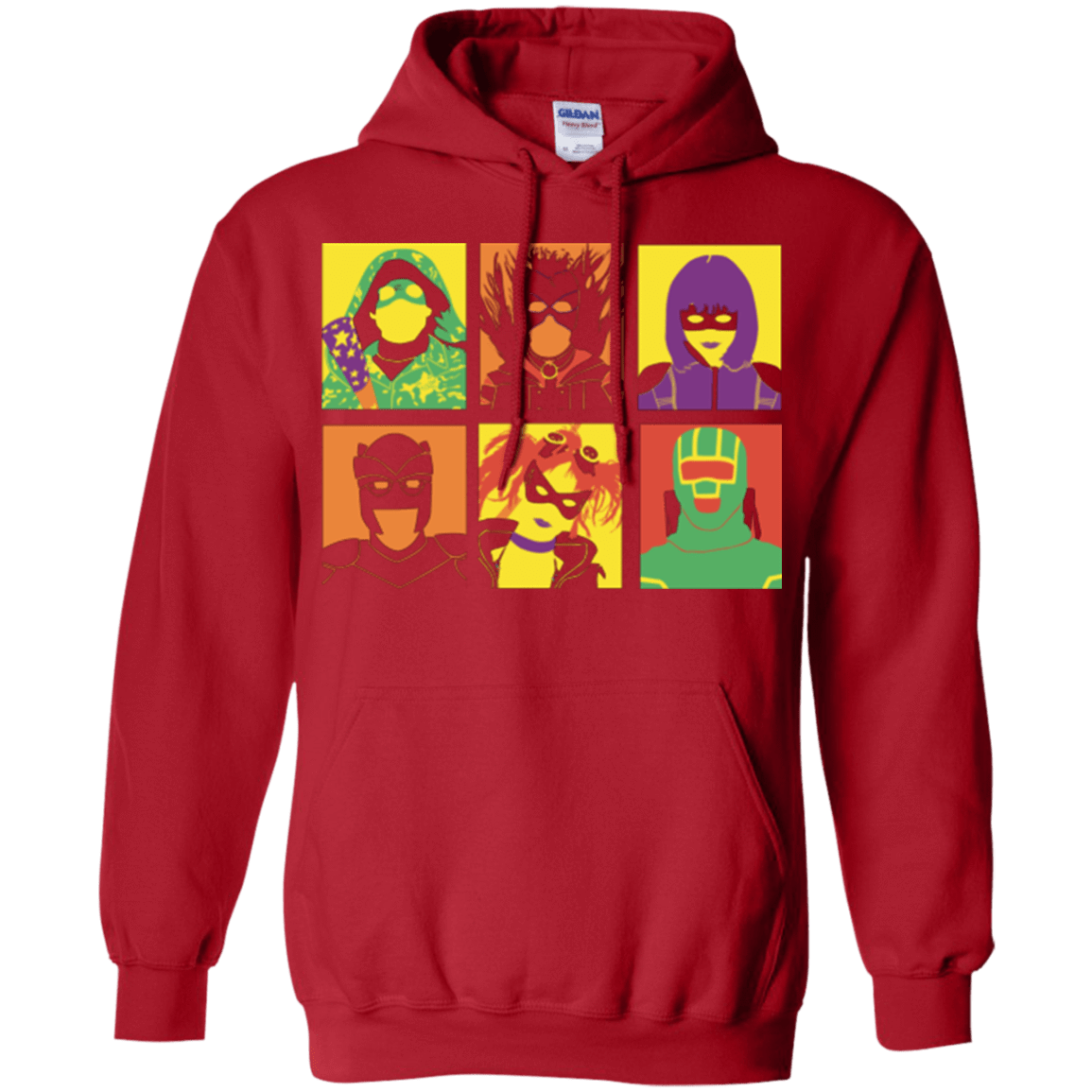 Sweatshirts Red / Small Kick Ass pop Pullover Hoodie