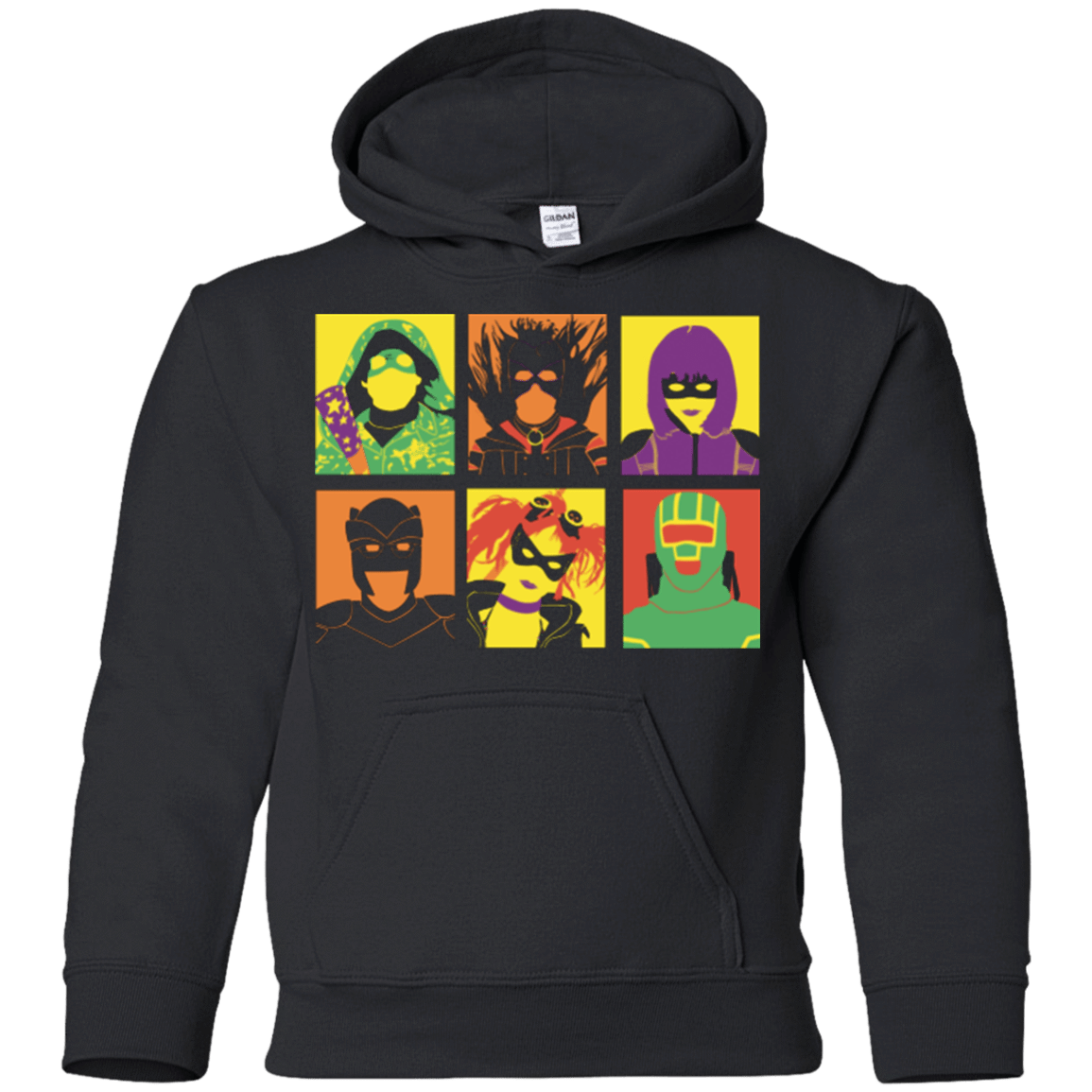 Sweatshirts Black / YS Kick Ass pop Youth Hoodie