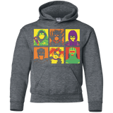 Sweatshirts Dark Heather / YS Kick Ass pop Youth Hoodie