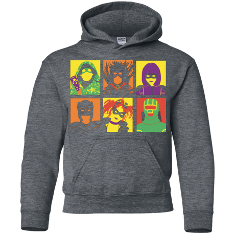 Sweatshirts Dark Heather / YS Kick Ass pop Youth Hoodie
