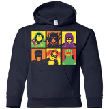 Sweatshirts Navy / YS Kick Ass pop Youth Hoodie