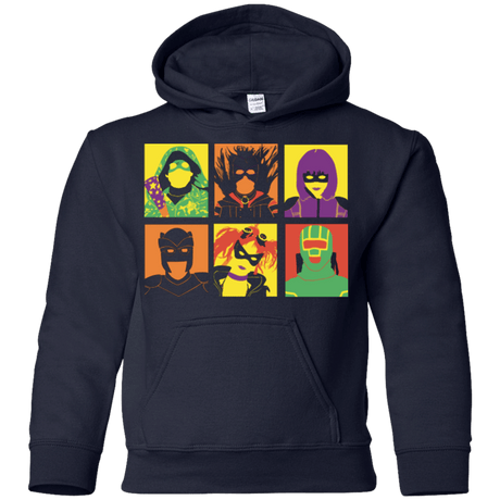Sweatshirts Navy / YS Kick Ass pop Youth Hoodie
