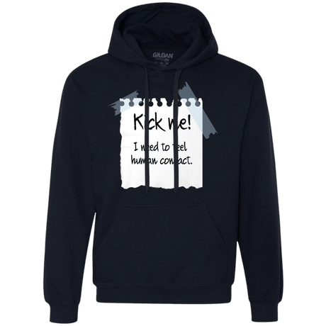 Sweatshirts Navy / Small Kick Me Premium Fleece Hoodie
