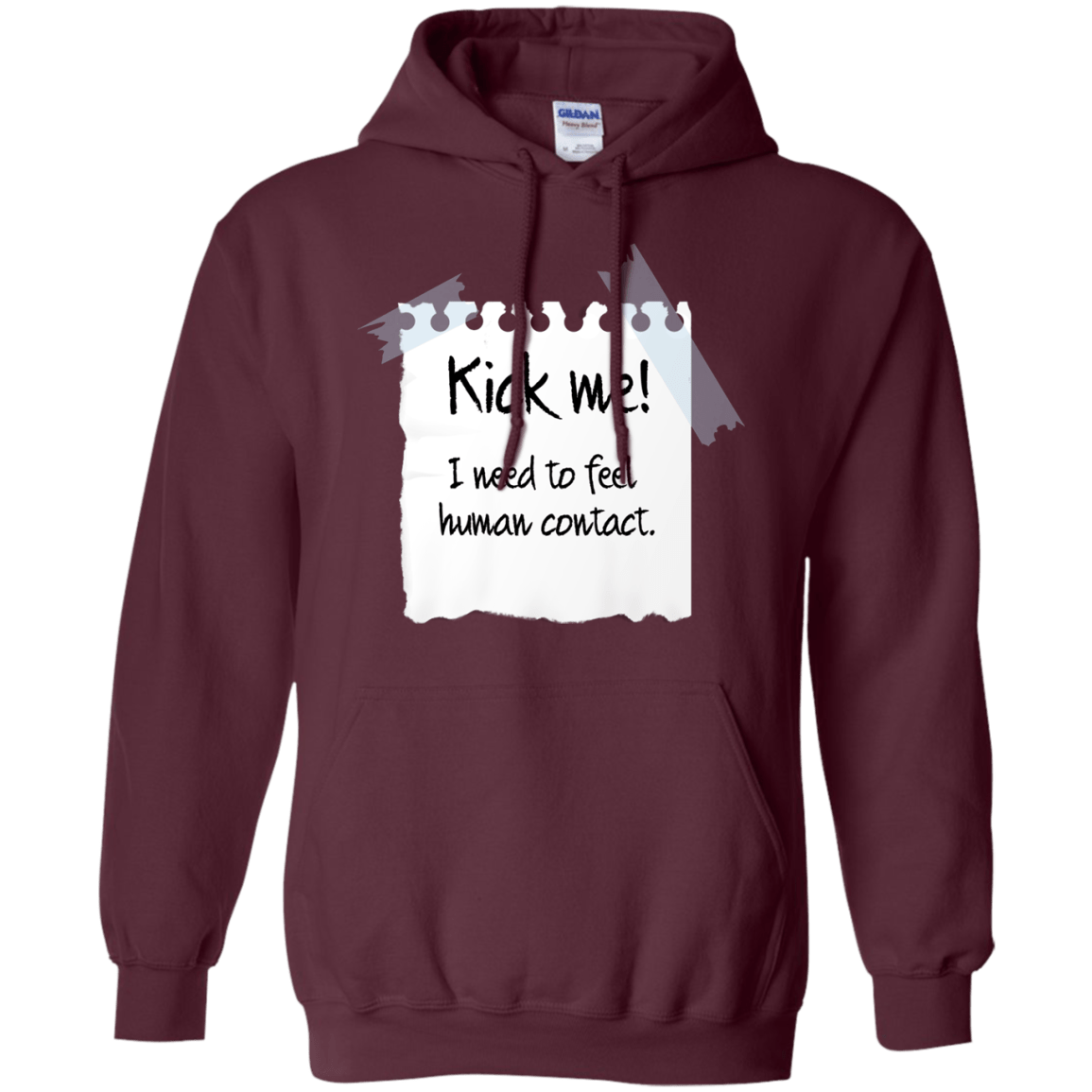 Sweatshirts Maroon / Small Kick Me Pullover Hoodie