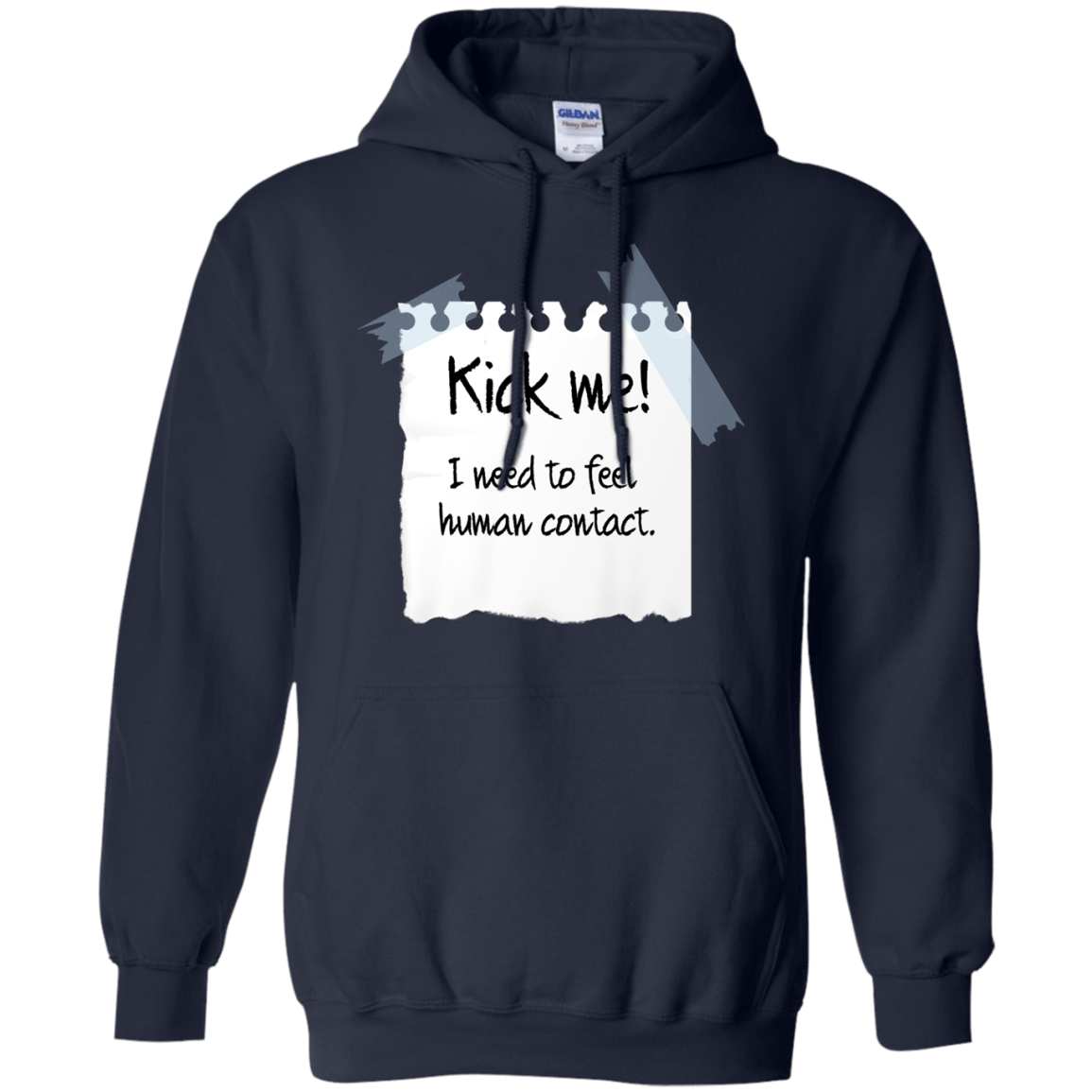 Sweatshirts Navy / Small Kick Me Pullover Hoodie