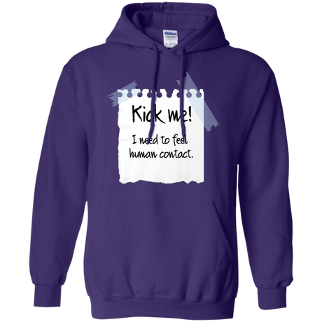 Sweatshirts Purple / Small Kick Me Pullover Hoodie