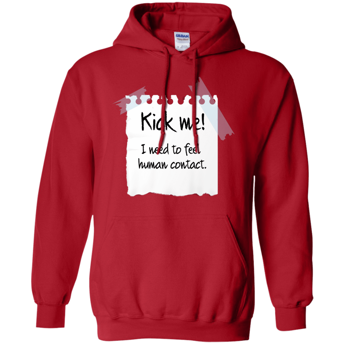 Sweatshirts Red / Small Kick Me Pullover Hoodie