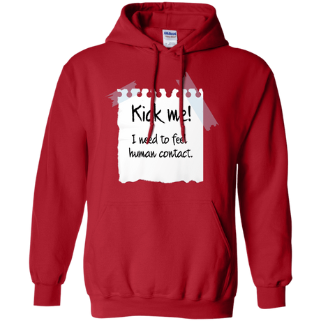 Sweatshirts Red / Small Kick Me Pullover Hoodie