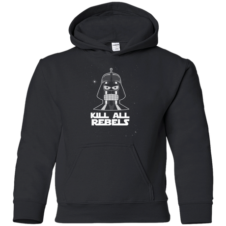 Sweatshirts Black / YS Kill all Rebels Youth Hoodie