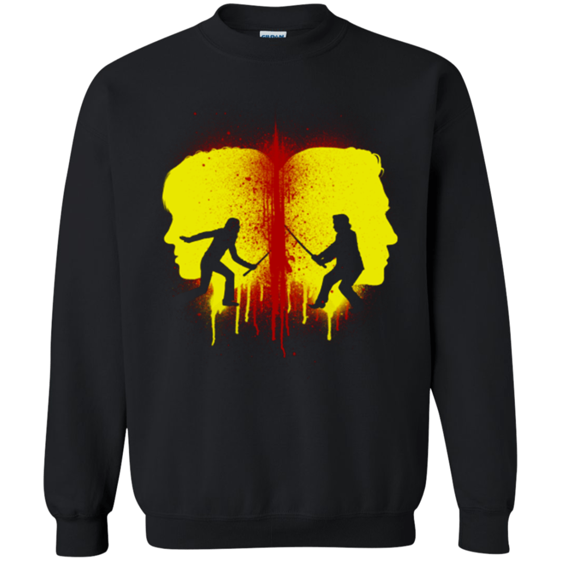Sweatshirts Black / Small Kill Bill Silhouettes Crewneck Sweatshirt