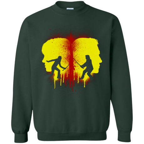 Sweatshirts Forest Green / Small Kill Bill Silhouettes Crewneck Sweatshirt