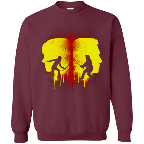 Sweatshirts Maroon / Small Kill Bill Silhouettes Crewneck Sweatshirt