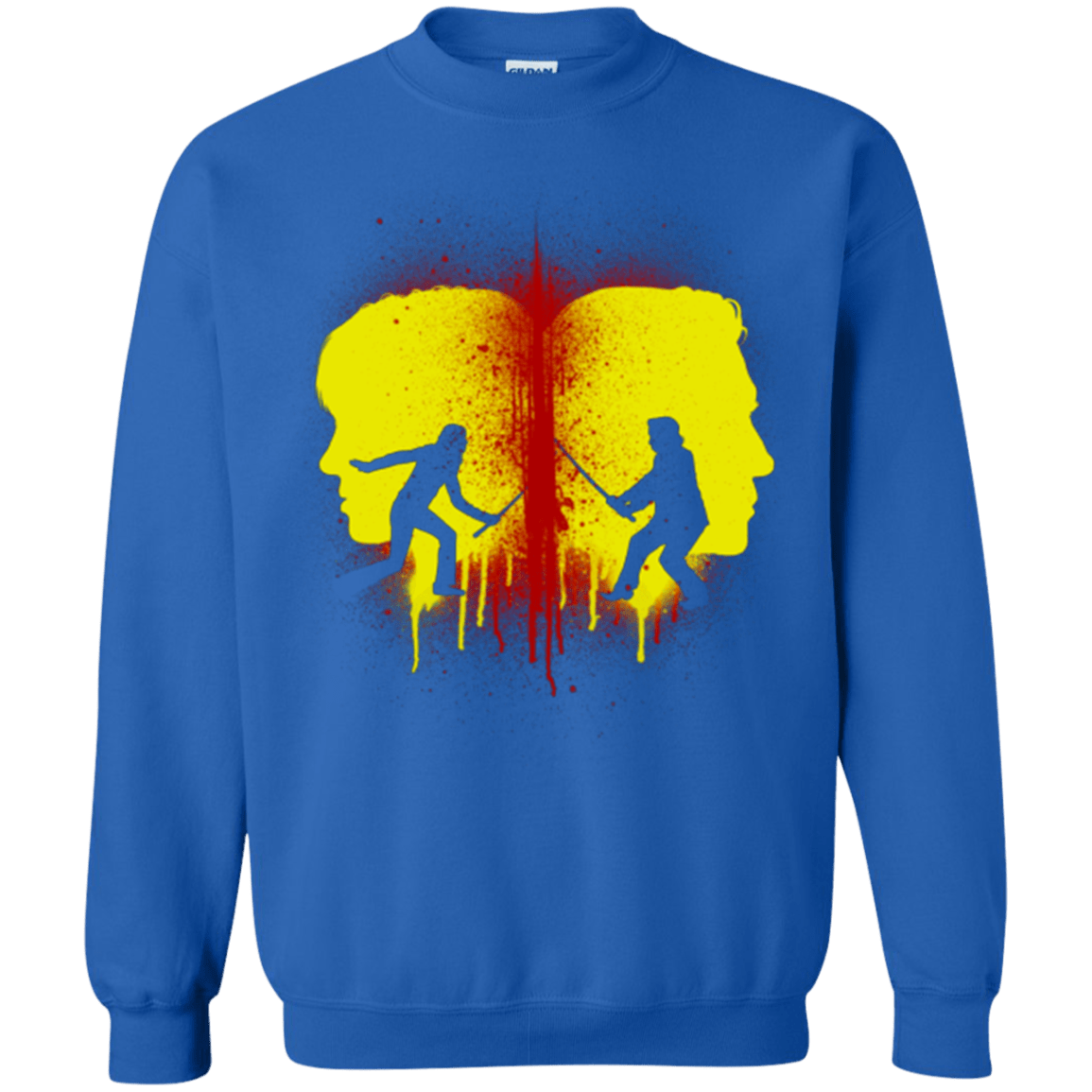 Sweatshirts Royal / Small Kill Bill Silhouettes Crewneck Sweatshirt