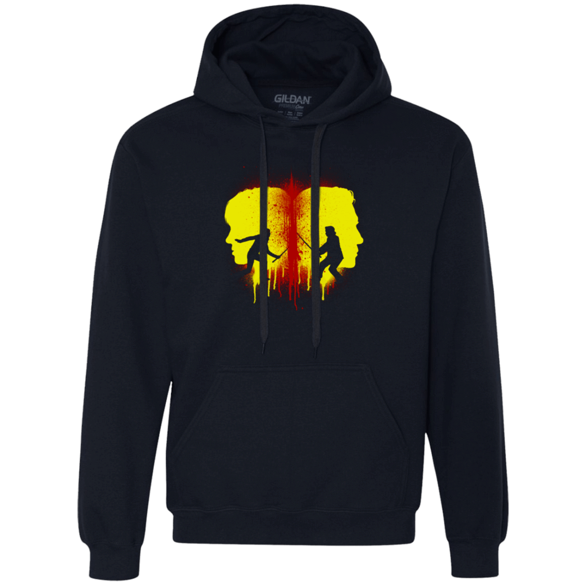 Sweatshirts Navy / Small Kill Bill Silhouettes Premium Fleece Hoodie