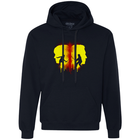 Sweatshirts Navy / Small Kill Bill Silhouettes Premium Fleece Hoodie
