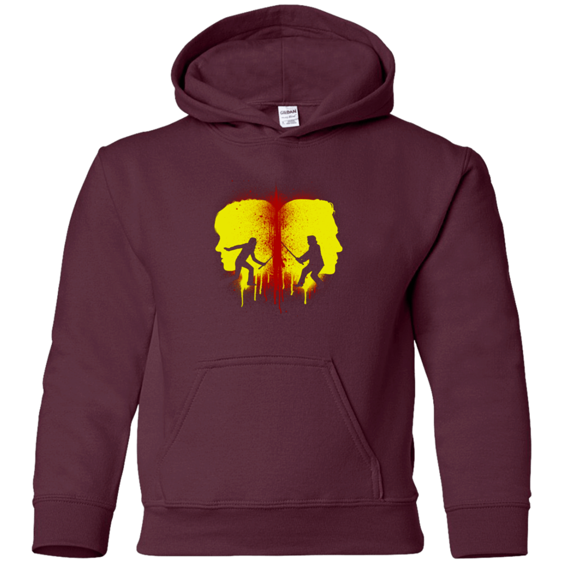 Sweatshirts Maroon / YS Kill Bill Silhouettes Youth Hoodie