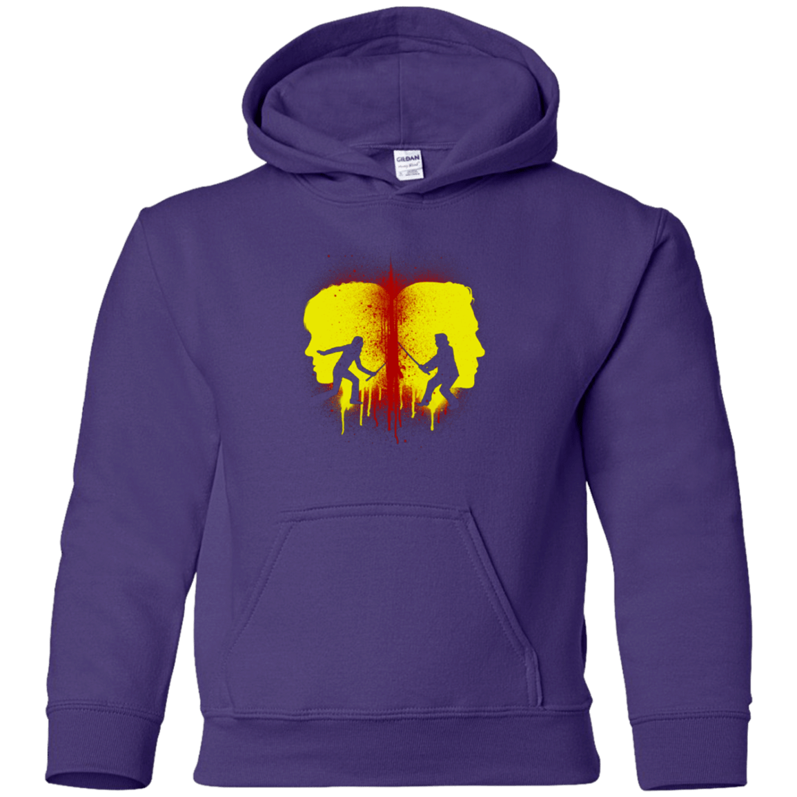 Sweatshirts Purple / YS Kill Bill Silhouettes Youth Hoodie