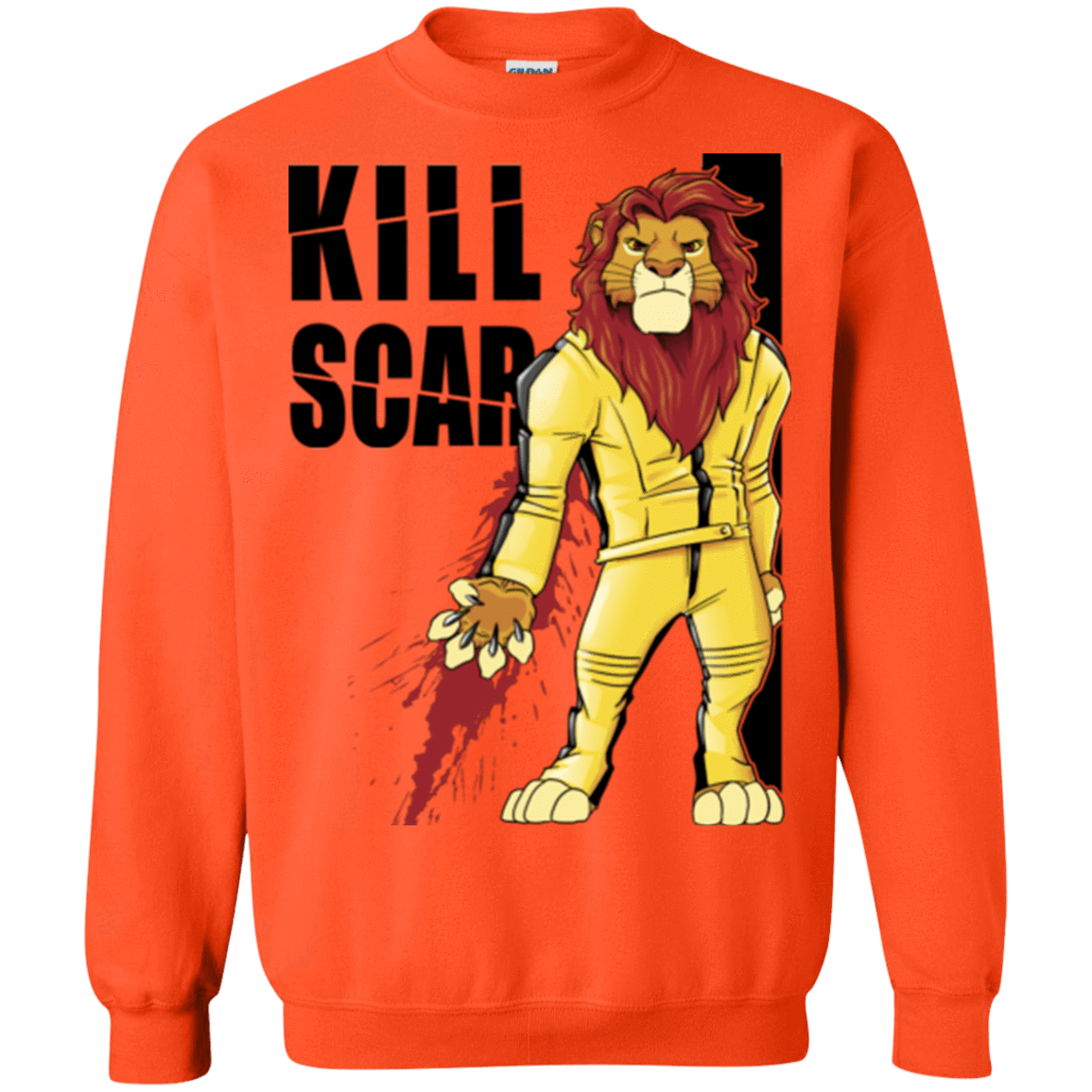 Sweatshirts Orange / Small Kill Scar Crewneck Sweatshirt
