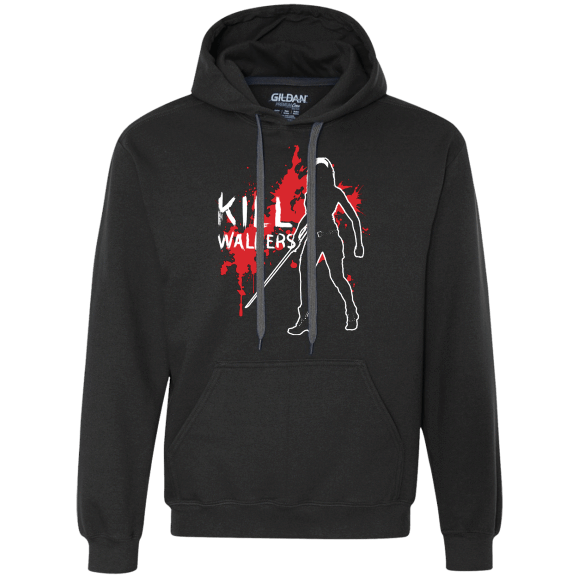 Sweatshirts Black / Small Kill Walkers (sword) Premium Fleece Hoodie