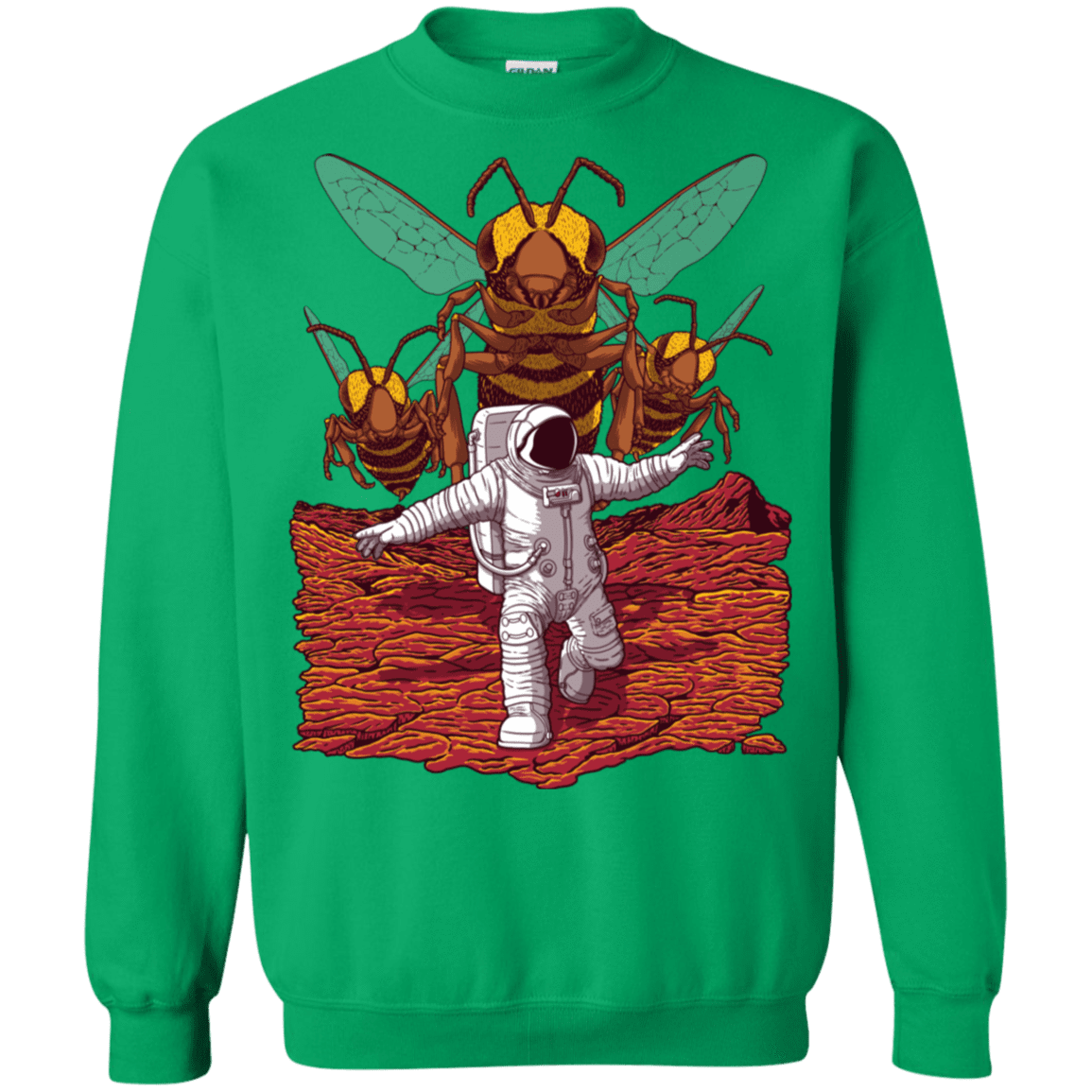 Sweatshirts Irish Green / S Killer Bees on Mars Crewneck Sweatshirt