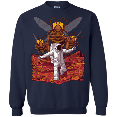 Sweatshirts Navy / S Killer Bees on Mars Crewneck Sweatshirt