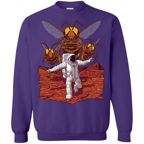 Sweatshirts Purple / S Killer Bees on Mars Crewneck Sweatshirt