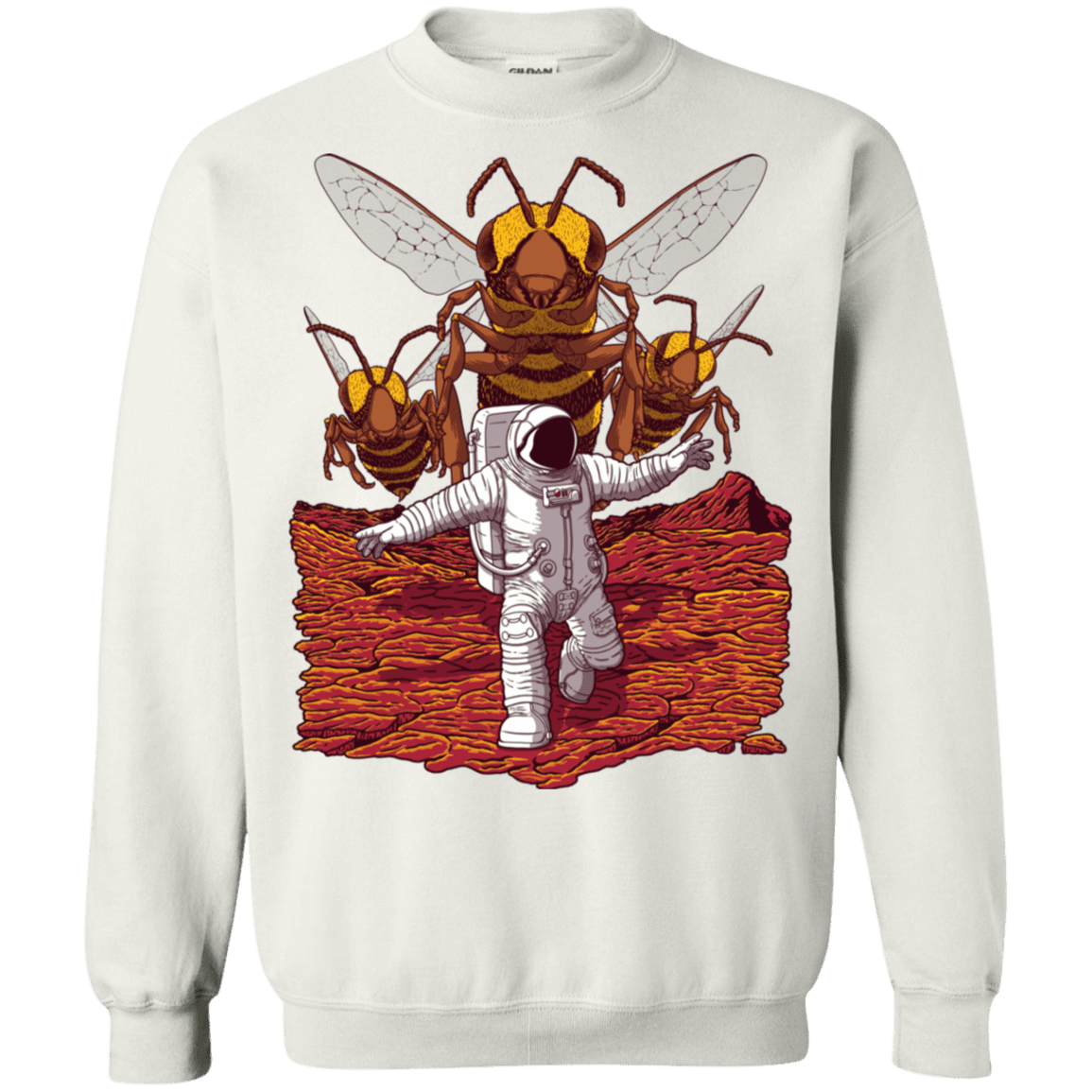 Sweatshirts White / S Killer Bees on Mars Crewneck Sweatshirt