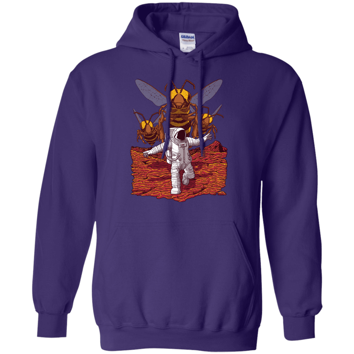Sweatshirts Purple / S Killer Bees on Mars Pullover Hoodie