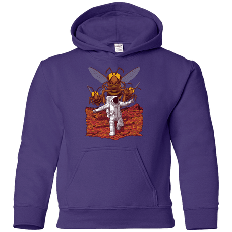 Sweatshirts Purple / YS Killer Bees on Mars Youth Hoodie