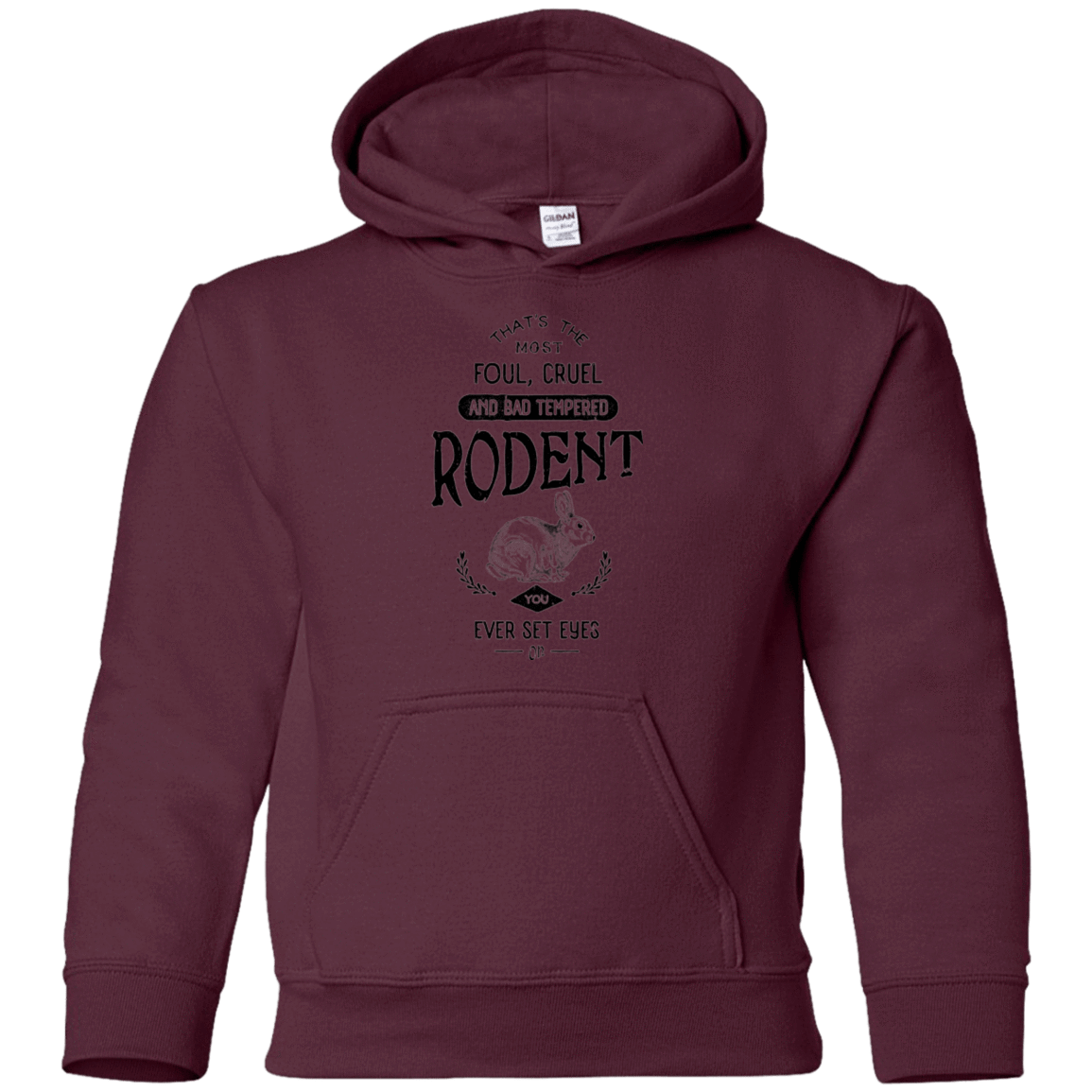 Sweatshirts Maroon / YS Killer Bunny Youth Hoodie
