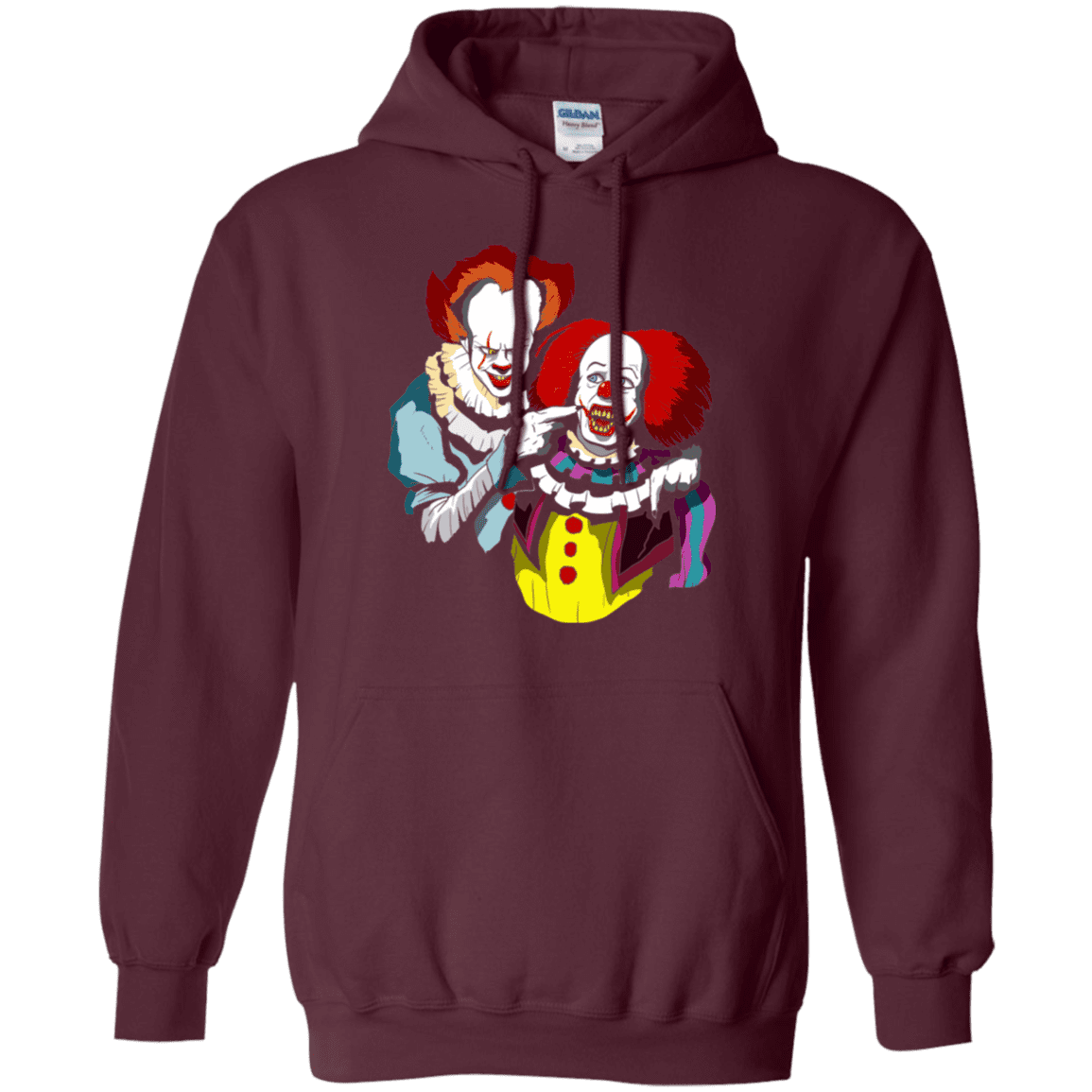 Sweatshirts Maroon / S Killing Clown Pullover Hoodie