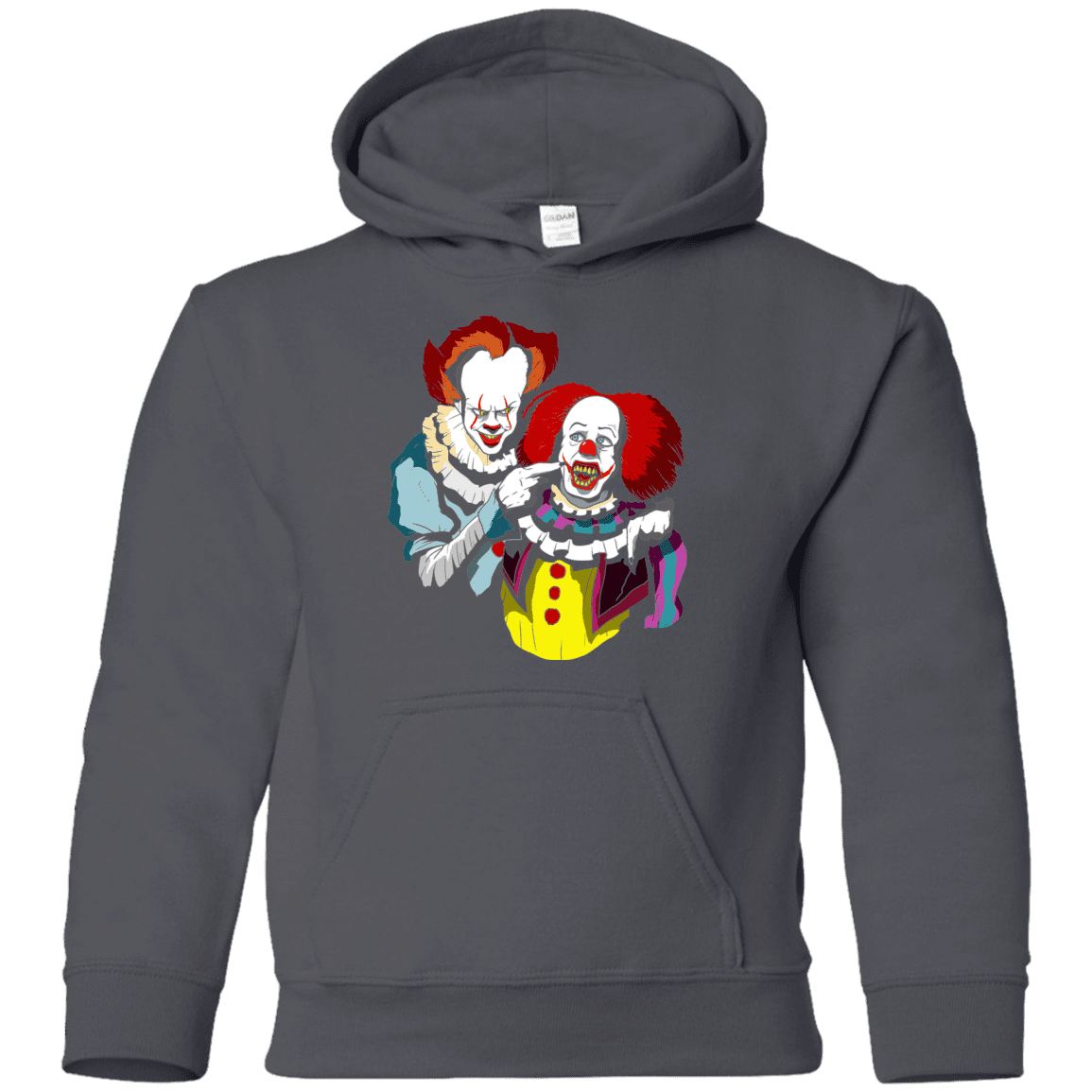 Sweatshirts Charcoal / YS Killing Clown Youth Hoodie