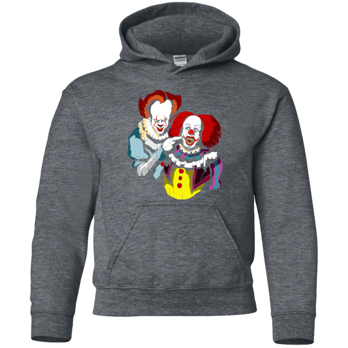 Sweatshirts Dark Heather / YS Killing Clown Youth Hoodie