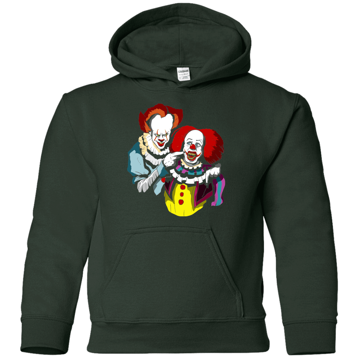 Sweatshirts Forest Green / YS Killing Clown Youth Hoodie