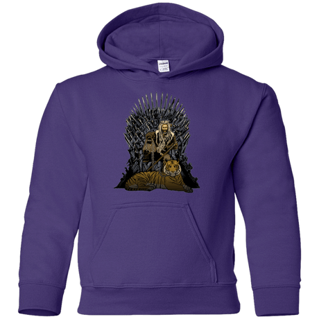 Sweatshirts Purple / YS King and Tiger Youth Hoodie