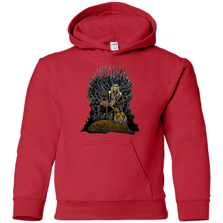 Sweatshirts Red / YS King and Tiger Youth Hoodie