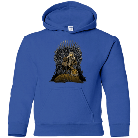 Sweatshirts Royal / YS King and Tiger Youth Hoodie